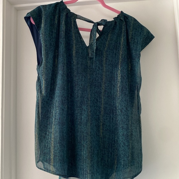 Cute turquoise and navy with some gold sparkle! - Picture 3 of 3